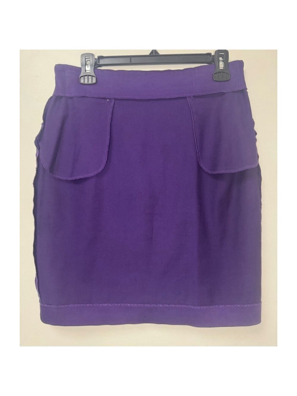 Women's Christian Dior Purple Pencil Cotton Skirt Size 6 - Picture 9 of 9